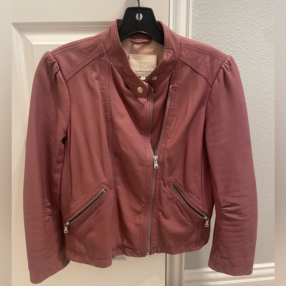Rebecca Taylor leather jacket size 4